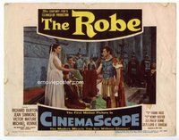 b784 ROBE movie lobby card #3 '53 Richard Burton, Jean Simmons, Mature