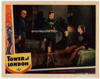 b900 TOWER OF LONDON movie lobby card '39 Rathbone, Karloff, Price