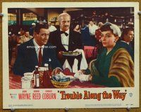 b904 TROUBLE ALONG THE WAY movie lobby card #8 '53 John Wayne, Windsor