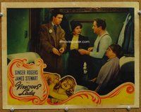 b920 VIVACIOUS LADY movie lobby card '38 Ginger Rogers, James Stewart