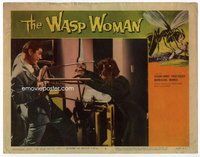 b924 WASP WOMAN movie lobby card #3 '59 great female monster attack!