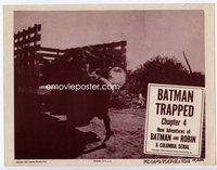 b718 NEW ADVENTURES OF BATMAN & ROBIN Chap 4 movie lobby card '49