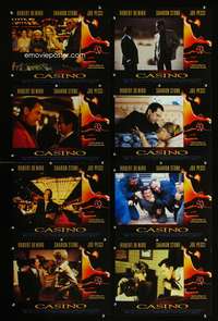 c187 CASINO 8 English movie lobby cards '95 Robert De Niro, Sharon Stone