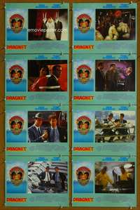 c281 DRAGNET 8 English movie lobby cards '87 Dan Aykroyd, Tom Hanks
