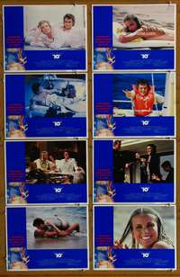 c037 '10' 8 movie lobby cards '79 Dudley Moore, sexy Bo Derek!