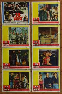 c038 13 FIGHTING MEN 8 movie lobby cards '60 Grant Williams, Dexter