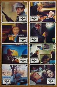 c043 3 DAYS OF THE CONDOR 8 movie lobby cards '75 Redford, Dunaway