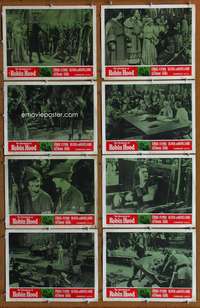c057 ADVENTURES OF ROBIN HOOD 8 movie lobby cards R64 Errol Flynn