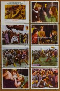 c065 ALFRED THE GREAT 8 movie lobby cards '69 Hemmings, Michael York