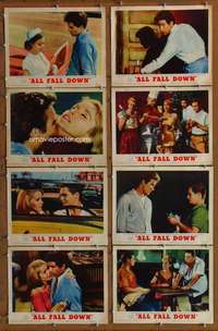 c069 ALL FALL DOWN 8 movie lobby cards '62 Beatty, Eva Marie Saint