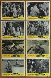c073 AMBUSH BAY 8 movie lobby cards '66 Hugh O'Brian, Mickey Rooney