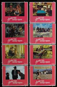c078 ANOTHER MAN ANOTHER CHANCE 8 movie lobby cards '77 James Caan