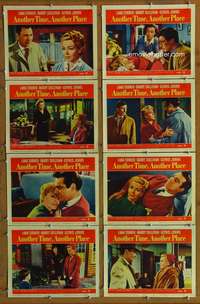 c080 ANOTHER TIME ANOTHER PLACE 8 movie lobby cards '58 Sean Connery