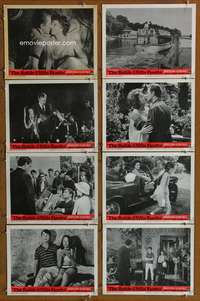 c107 BATTLE OF THE VILLA FIORITA 8 movie lobby cards '65 Maureen O'Hara
