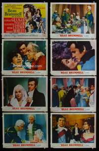 c110 BEAU BRUMMELL 8 movie lobby cards '54 Liz Taylor, Granger