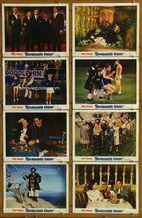 c139 BLACKBEARD'S GHOST 8 movie lobby cards '68 Walt Disney, Ustinov