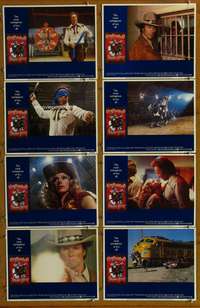 c165 BRONCO BILLY 8 movie lobby cards '80 Clint Eastwood, Sondra Locke