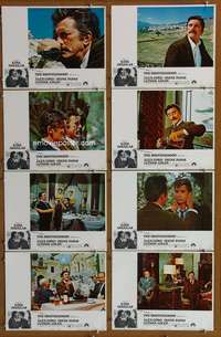 c166 BROTHERHOOD 8 movie lobby cards '68 Kirk Douglas gives death kiss!