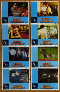 c170 BURNT OFFERINGS 8 movie lobby cards '76 Oliver Reed, Bette Davis