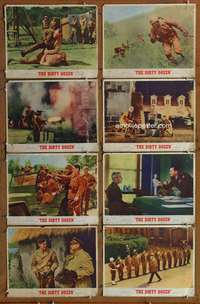 c272 DIRTY DOZEN 8 movie lobby cards '67 Charles Bronson, Jim Brown