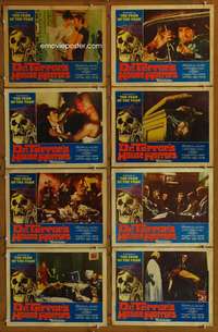 c280 DR TERROR'S HOUSE OF HORRORS 8 movie lobby cards '65 Chris Lee