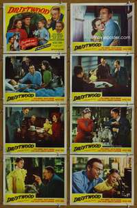 c285 DRIFTWOOD 8 movie lobby cards '47 early Natalie Wood, Brennan