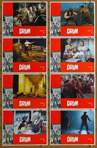 c286 DRUM 8 movie lobby cards '76 Ken Norton, blaxploitation!