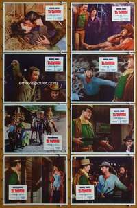 c291 EL DORADO 8 movie lobby cards '66 John Wayne, Robert Mitchum