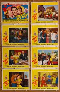 c301 EXCUSE MY DUST 8 movie lobby cards '51 Buster Keaton, Red Skelton