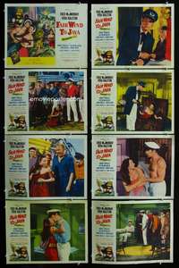 c307 FAIR WIND TO JAVA 8 movie lobby cards '53 MacMurray, Vera Ralston