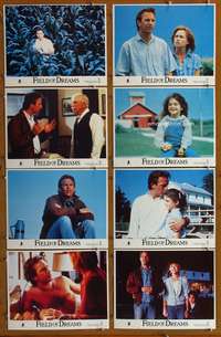 c318 FIELD OF DREAMS 8 movie lobby cards '89 Kevin Costner, baseball!
