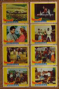 c319 FIERCEST HEART 8 movie lobby cards '61 from best-selling book!