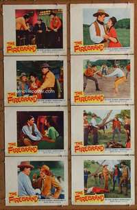 c323 FIREBRAND 8 movie lobby cards '62 western gringo outlaw!