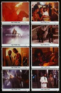 c324 FISHER KING 8 movie lobby cards '91 Jeff Bridges, Robin Williams