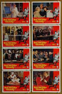 c325 FITZWILLY 8 movie lobby cards '68 Dick Van Dyke, Barbara Feldon