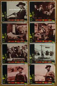c335 FOR A FEW DOLLARS MORE 8 movie lobby cards '67 Clint Eastwood