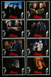 c338 FORMULA 8 movie lobby cards '80 Marlon Brando, George C. Scott