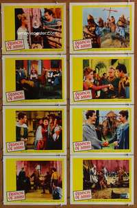 c342 FRANCIS OF ASSISI 8 movie lobby cards '61 Bradford Dillman, Curtiz