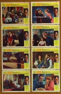 c346 FREUD 8 movie lobby cards '63 Montgomery Clift, Secret Passion!