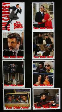 c350 FUN WITH DICK & JANE 8 movie lobby cards '05 Jim Carrey, Leoni