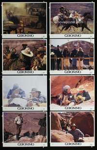 c360 GERONIMO 8 int'l movie lobby cards '93 Walter Hill, Hackman