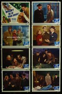 c442 I WOULDN'T BE IN YOUR SHOES 8 movie lobby cards '48Cornell Woolrich