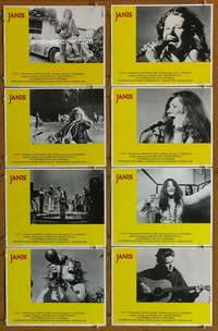 c469 JANIS 8 Spanish/U.S. movie lobby cards '75 great Joplin, rock & roll!