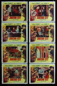 c478 JUNCTION CITY 8 movie lobby cards '52 Charles Starrett, Smiley