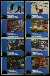 c485 KILLER ELITE 8 movie lobby cards '75 James Caan, Sam Peckinpah