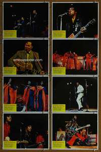 c505 LET THE GOOD TIMES ROLL 8 movie lobby cards '73 Chuck Berry