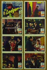 c514 LODGER 8 movie lobby cards R49 Laird Cregar as Jack the Ripper!