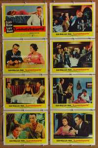 c515 LONELYHEARTS 8 movie lobby cards '59 Montgomery Clift, Ryan