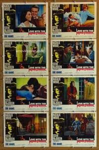 c525 LOVE WITH THE PROPER STRANGER 8 movie lobby cards '64 Wood, McQueen