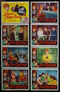 c527 LOVER COME BACK 8 movie lobby cards R52 Lucille Ball